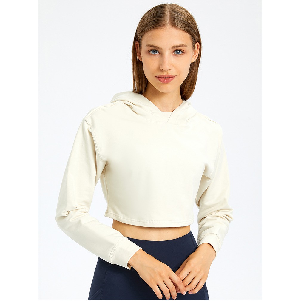 Áo hoodie thể thao Lululemon All Yours Cropped Hoodie - Áo tập thể thao Lulu không logo