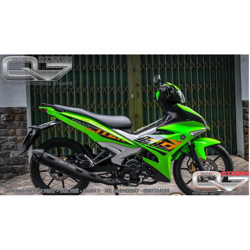 Tem Rời EXCITER 150 RC XANH ĐEN