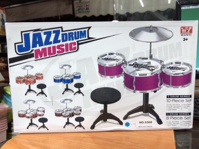 Set trống có ghế ngồi và chân đạp