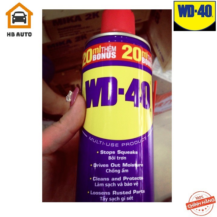 Chai xịt Bôi trơn Làm sạch Thẩm thấu Chống ẩm WD-40 Multi-Use Product 300ml