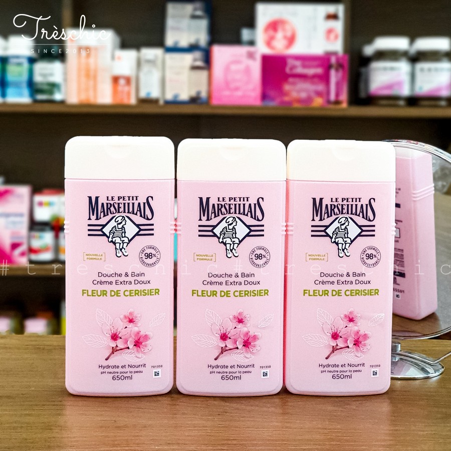 Sữa Tắm Le Petit Marseillais 650ml Cho Làn Da Mịn Màng