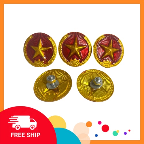 Phụ kiện ngôi sao gắn mũ cối combo 2c