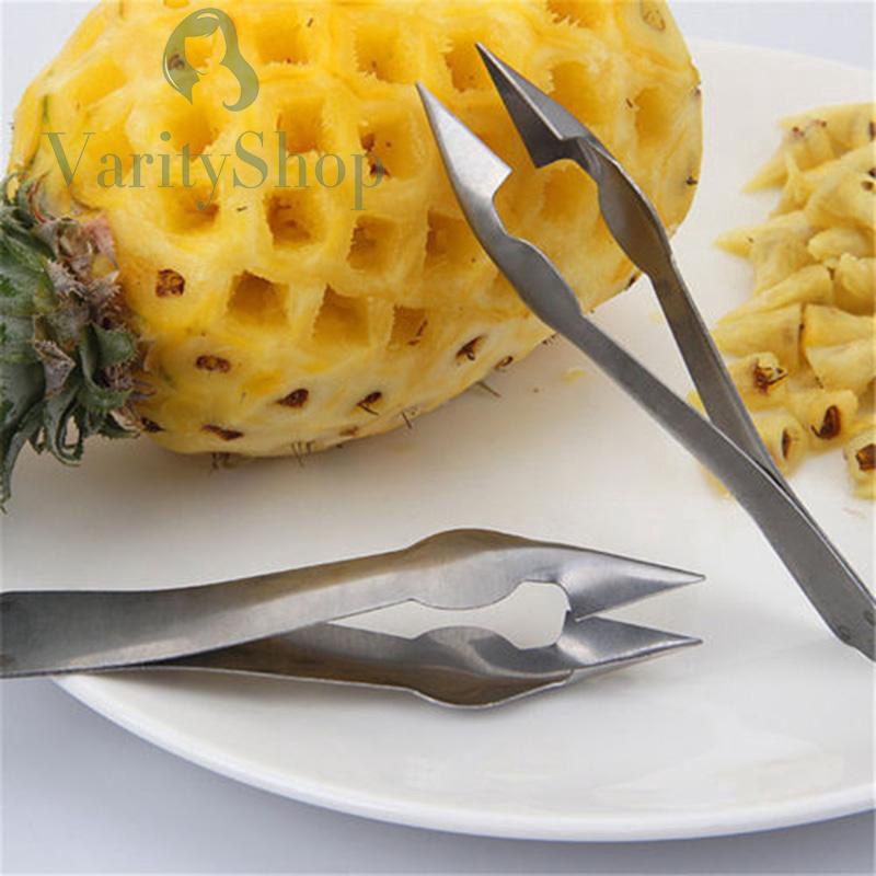 Kẹp gắp mắt dứa cầm tay bằng thép không gỉ tiện dụng