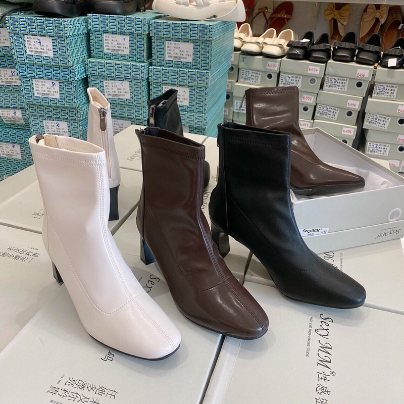 BOOT DẸP MŨI TÙ ÔM CHÂN FROM ĐẸP QC XỊN ( B499 B500 B501 )