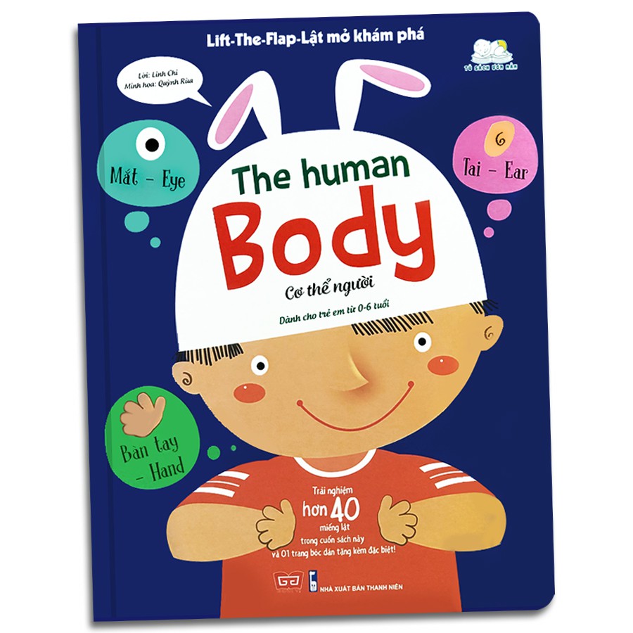 Sách - Lift The Flap - Lật Mở Khám Phá - The Human Body - Cơ thể người (0-6 tuổi)