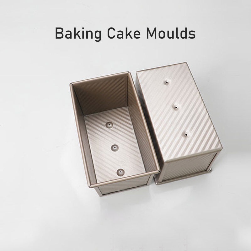 ONLY HOUSE Khuôn Thép carbon Màu Vàng Có Nắp Dùng Nướng Bánh Tiện Dụng