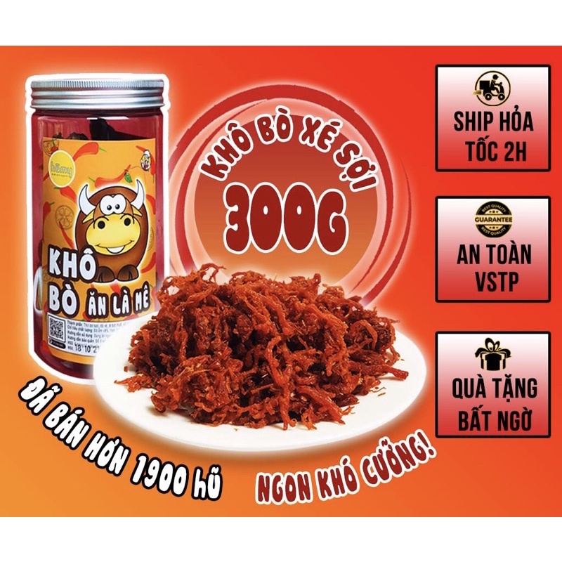 Khô Bò Xé Sợi Ăn Liền Loại 1 Đóng Zip 500g | Dư Văn Hưng - Ăn Vặt Ngon | BigBuy360 - bigbuy360.vn