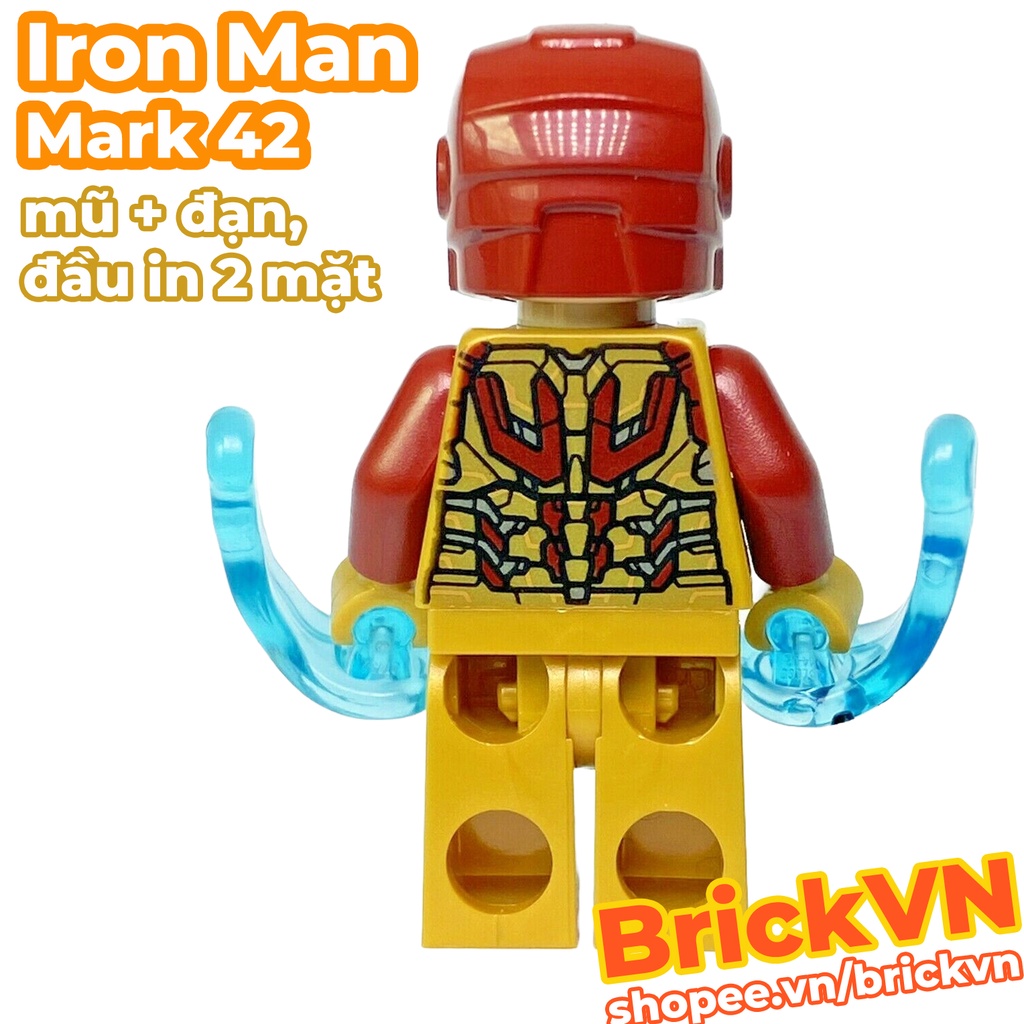 Nhân Vật LEGO Minifig: Người Sắt / LEGO Marvel Super Heroes: Iron Man Mark 42 Armor Suit Avengers