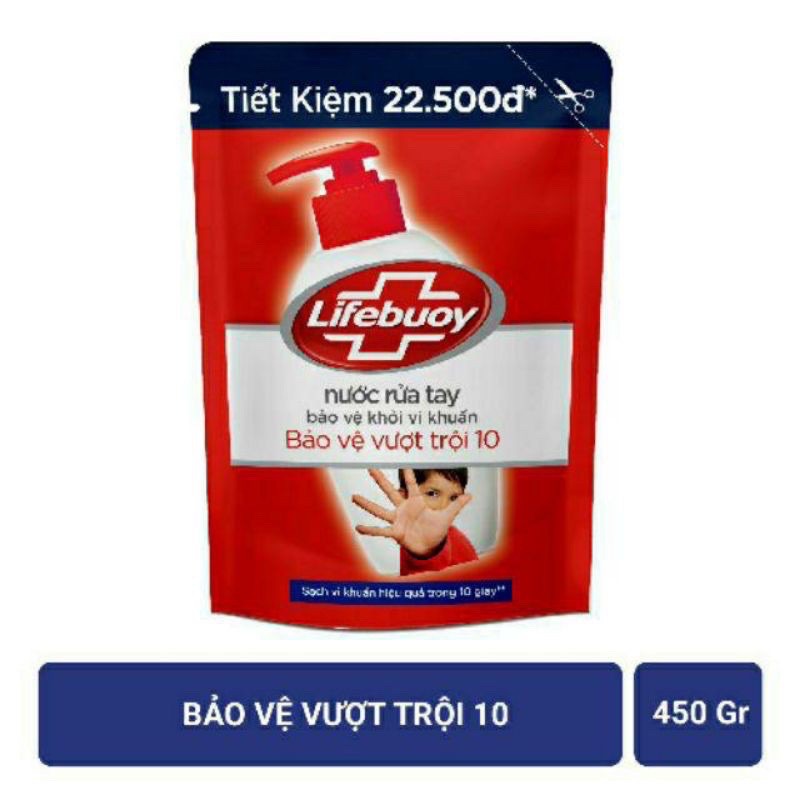 Nước rửa tay túi lifebuoy 450g