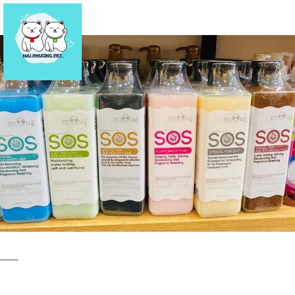 Sữa Tắm chó mèo (4 loại) SOS Olive fay 5 sao Palma sạch rận cho chó mèo hanpet Go White tẩy ố