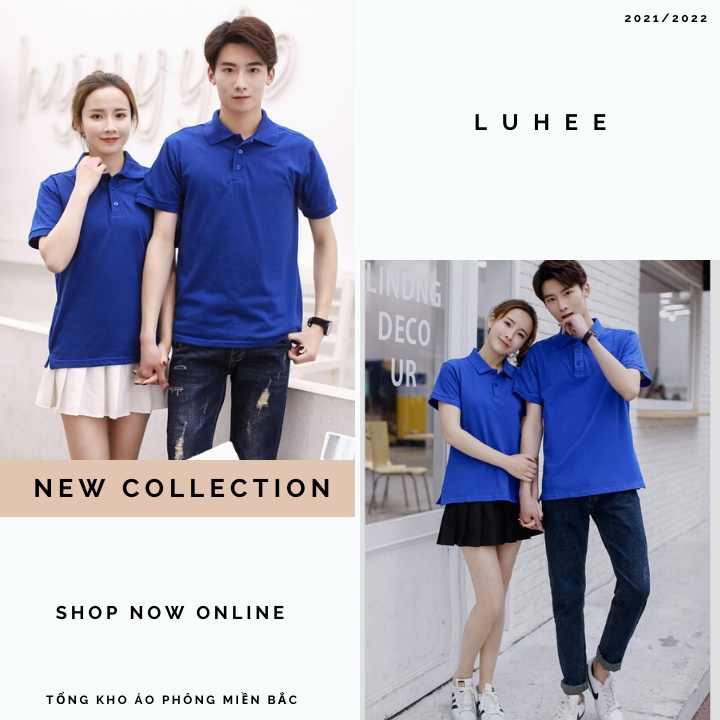 Áo POLO màu XANH BÍCH - Áo phông Trơn Nam Nữ,ngắn tay có cổ,vải cao cấp không xù,co dãn 4 chiều. Nhận IN ẤN theo yêu cầu