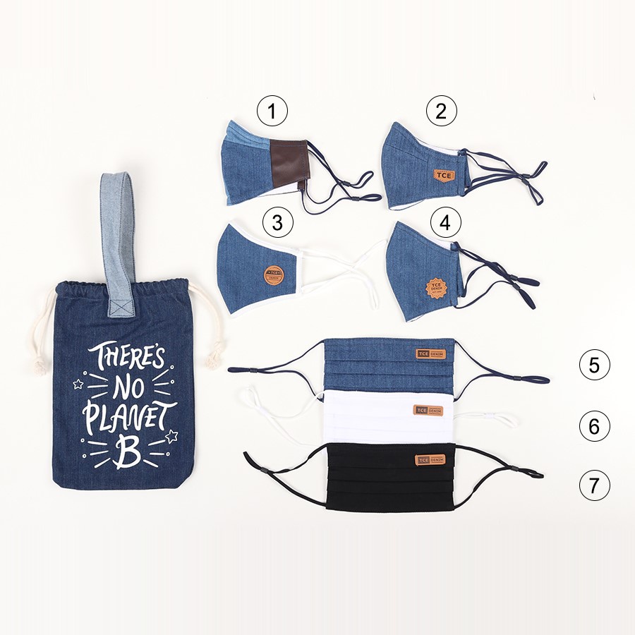Khẩu Trang Denim Kháng Khuẩn 3 Lớp