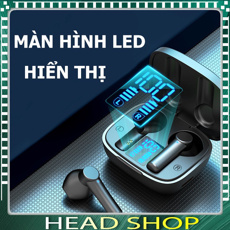 Tai nghe Bluetooth LB8 Pro TWS 5.0 True Wireless không dây cảm ứng chống nước IPX5 chống ồn pin trâu HEADSHOP
