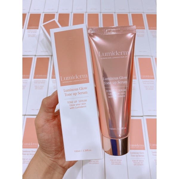 Kem Dưỡng Trắng Da Mặt nâng tone cấp ẩm làm sáng Lumiderm Luminous Glow Tone Up Serum 100ml