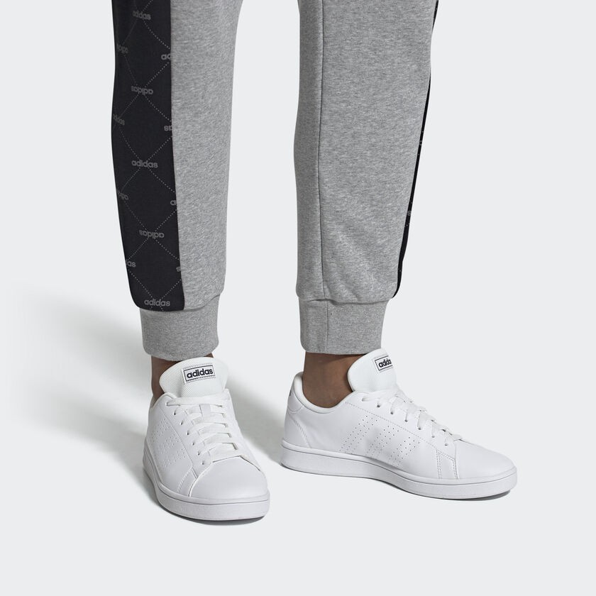 Giày Thể Thao Nam Nữ Adidas Advantage Base Trắng Xanh Navy - EE7691 - Hàng Chính Hãng