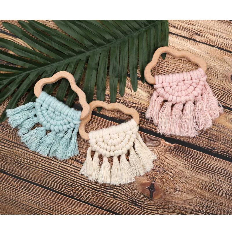 Đồ Chơi Vòng Tay Mọc Răng Hình Đám Mây Tự Nhiên Cho Bé