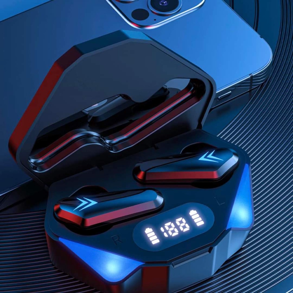 Tai nghe Bluetooth Gaming X15 Siêu hay- Cảm biến- Có đèn led- Siêu đẹp- Bass mạnh- dùng cho tất cả điện thoại