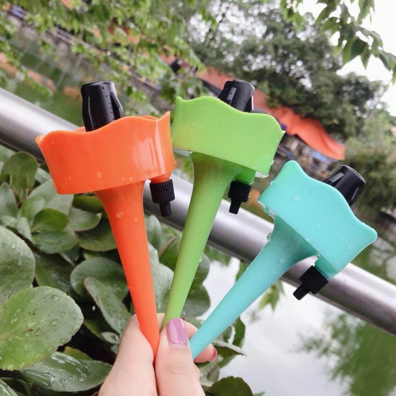 Cây Cắm Tưới Lắp Chai Nhựa, Tưới Nhỏ Giọt Điều Chỉnh Lưu Lượng