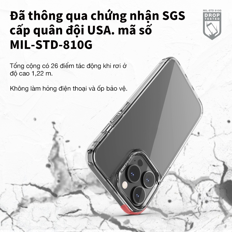 Ốp điện thoại Devilcase Phiên Bản CRYSTAL dành cho iPhone Cao cấp chính hãng