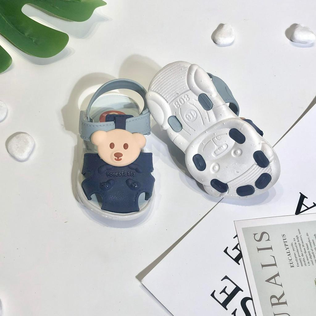 Sandal/Dép rọ tập đi cho bé chất liệu cao su non đế chống trơn trượt cho bé đi an toàn tiện lợi bé trai bé gái