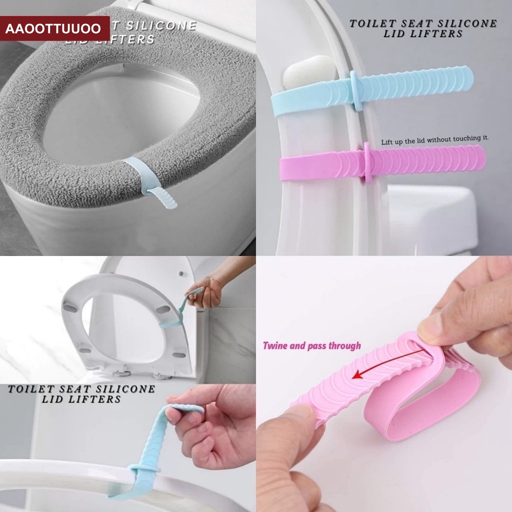 Nắp đậy bồn cầu bằng silicon mềm mại chống bẩn tiện dụng