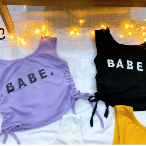Áo ba lỗ rút dây 2 bên