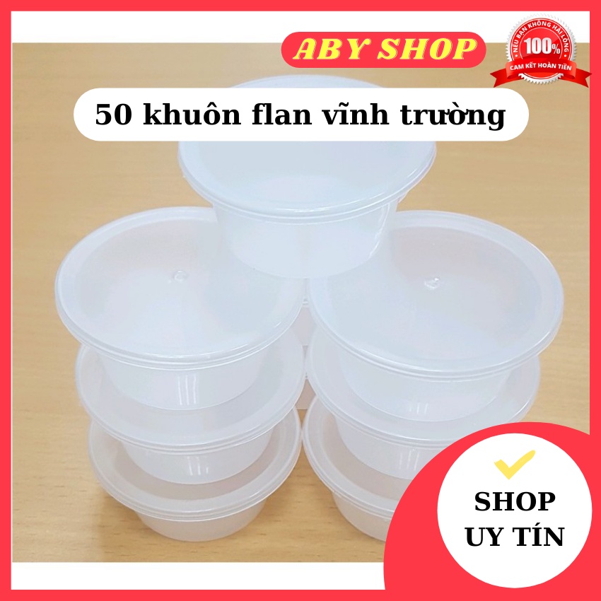50 khuôn flan vĩnh trường ⚡ HÀNG LOẠI 1 ⚡ khuôn làm bánh số 3 flan tròn 55ml