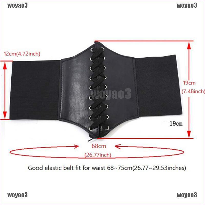 (Hàng Mới Về) Thắt Lưng Corset Ren Màu Đen Tùy Chọn Cho Nữ