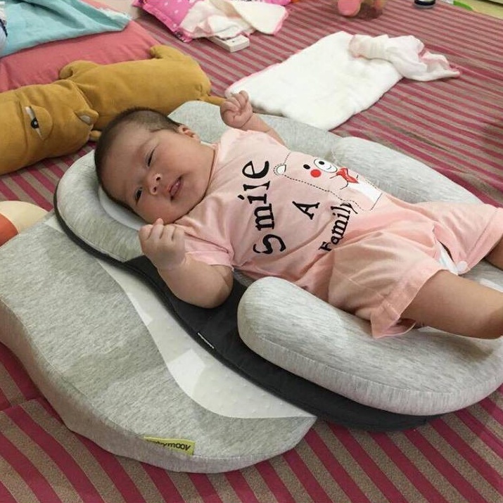 Combo gối chống trào ngược BABYMOOV + đệm ngủ đúng tư thế JJOVCE