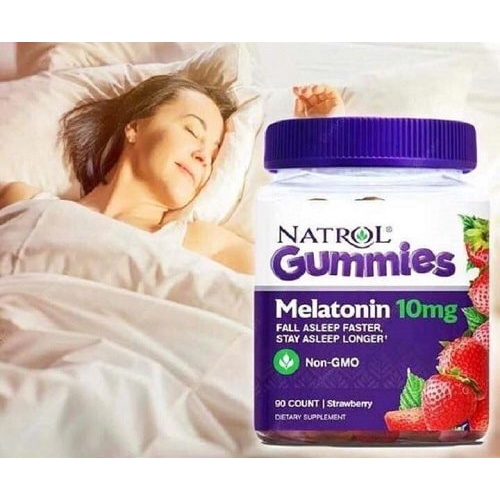 Kẹo Ngủ Natrol Melatonin 10mg Sleep 90 viên - Hỗ trợ cải thiện giấc ngủ , tự nhiên và an toàn - Nội Địa Mỹ