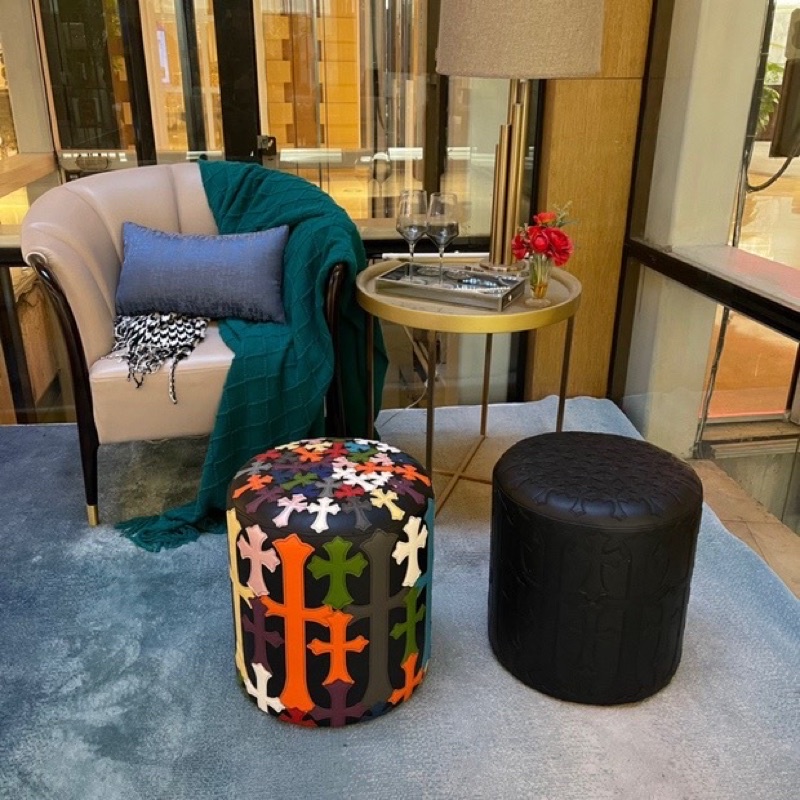 Ghế đệm da Chrome hearts bản VIP decor