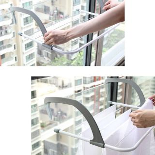 Kệ Giá Phơi Đồ Phơi Quần Áo Ban Công Gấp Gọn Đa Năng