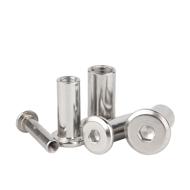 Cặp Đai Ốc Lục Giác Bằng Inox 304 M3M4M5M6M8 Chuyên Dụng