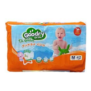 (Tặng 01 gói giấy ướt xuất hàn Enjoy) Bỉm quần Goodry M42
