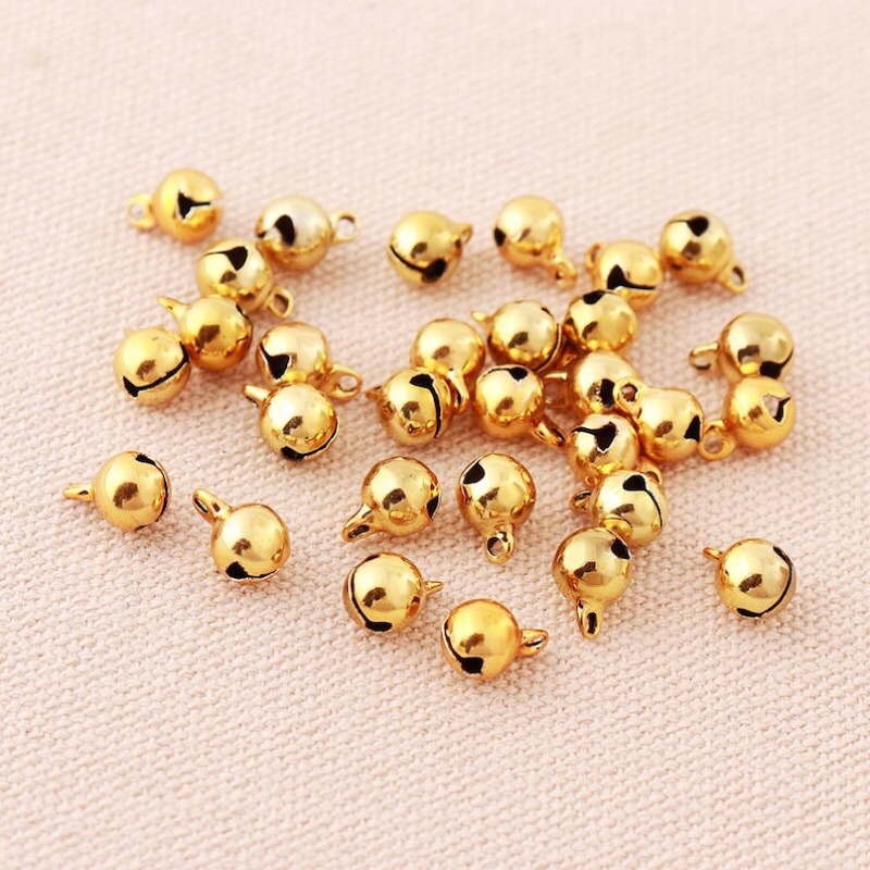 4,5g chuông vàng gold dùng làm đồ handmade
