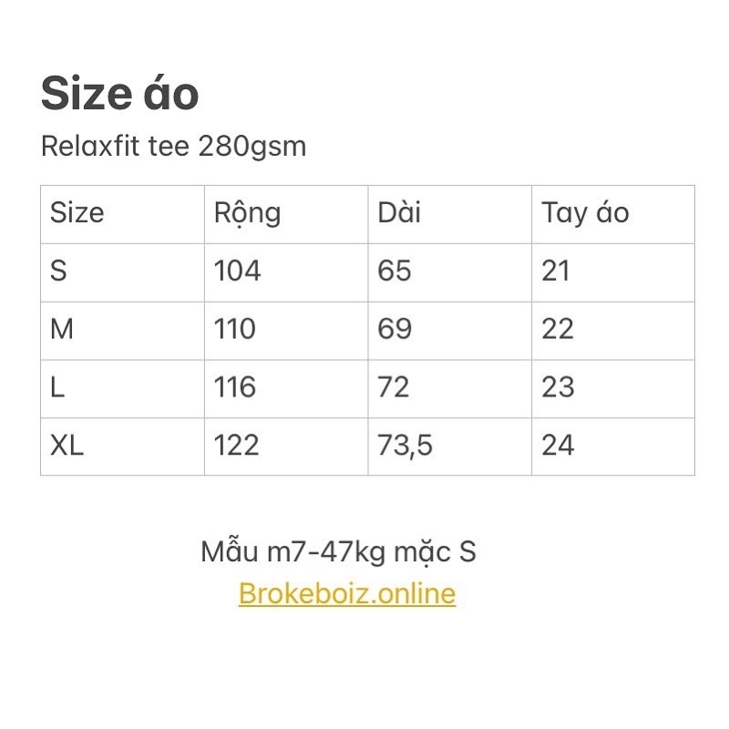 Áo phông nam dáng relaxfit vải cotton 280gsm Brokeboiz