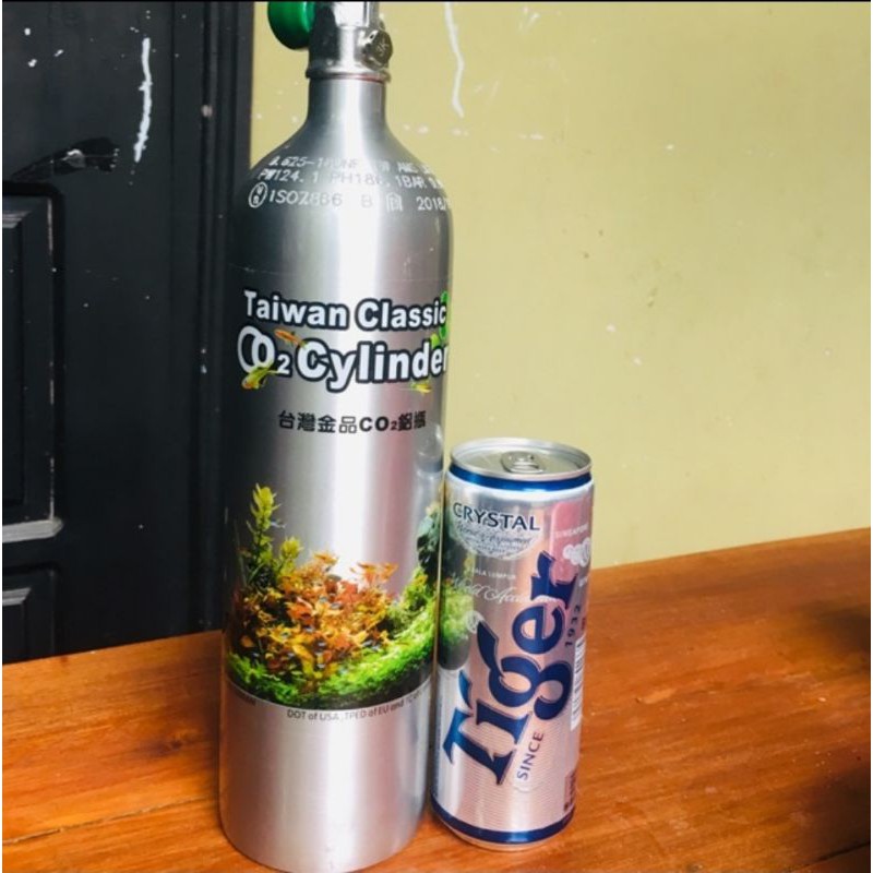 Bình co2 nhôm 1L - 2L bình taiwan - bình khí co2 cho hồ thuỷ sinh