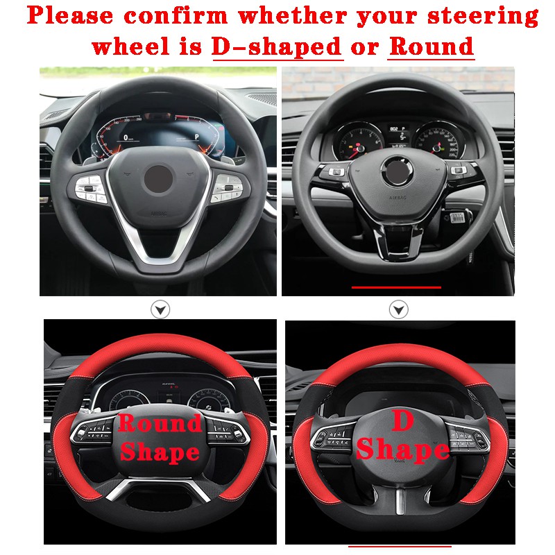 Vỏ Bọc Vô Lăng Bằng Da Chống Trượt Không Mùi Cho Xe Hơi mercedes benz amg c cla e gla glc gle cls class