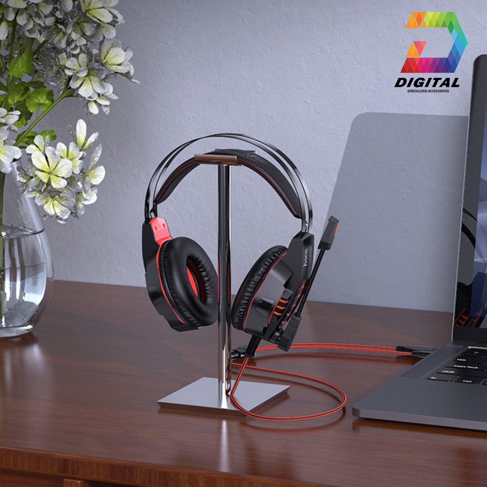 Tai Nghe Chụp Tai Hoco W102 Chính Hãng Có Led Hỗ Trợ Mic Đàm Thoại