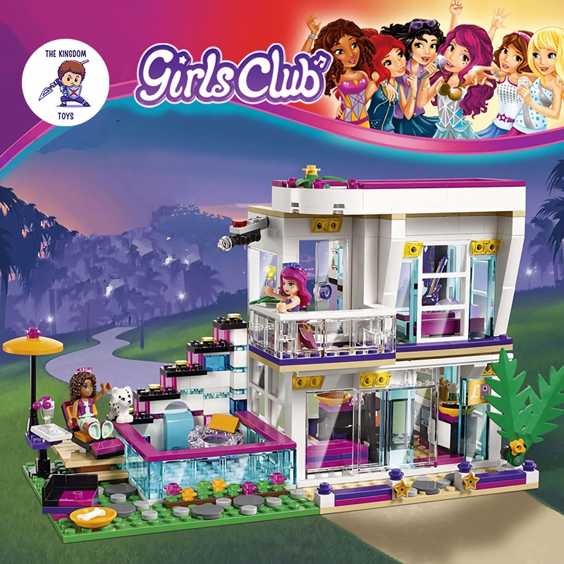 Đồ Chơi Lắp Ráp Mô Hình Ngôi Nhà Biệt Thự Ngôi Sao Livi Và Andrea Đồ Chơi Bé Gái 3008