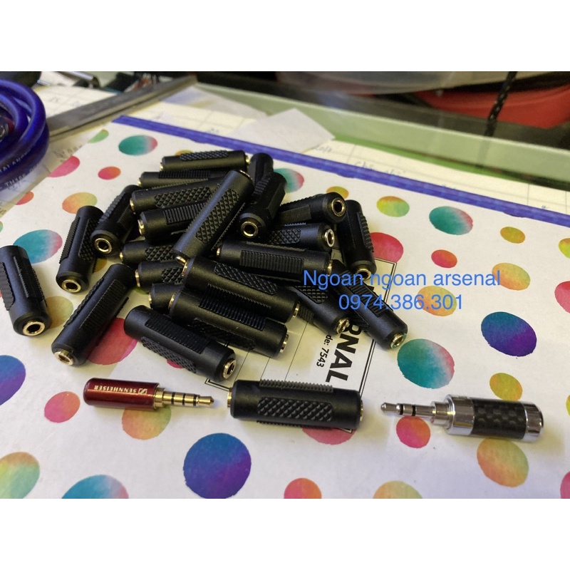 Jack rắc nối 3.5- 3.5  nối 2 đầu 3.5 dương hàng tốt. Báo giá 1 cái.