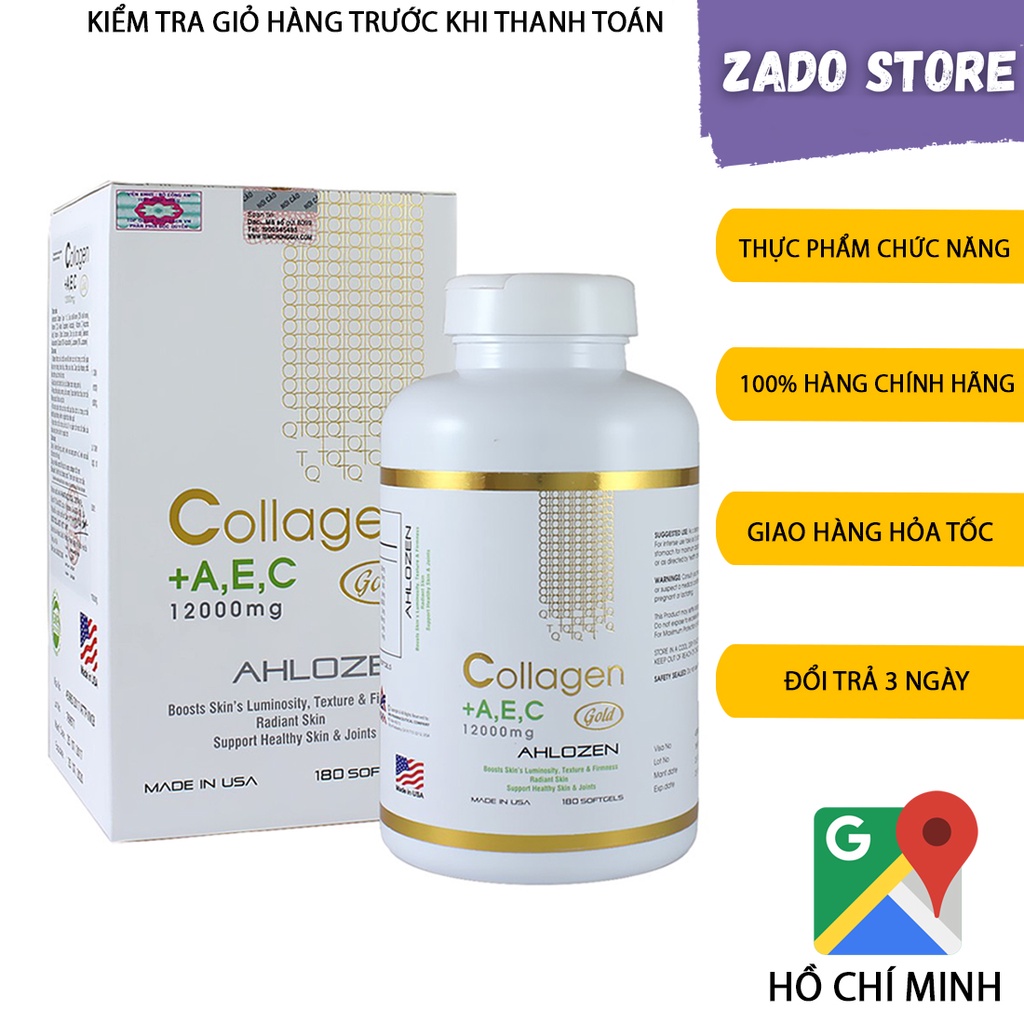 Viên Uống Collagen AEC AHLOZEN Đẹp Da Của Mỹ  _MINH QUÂN