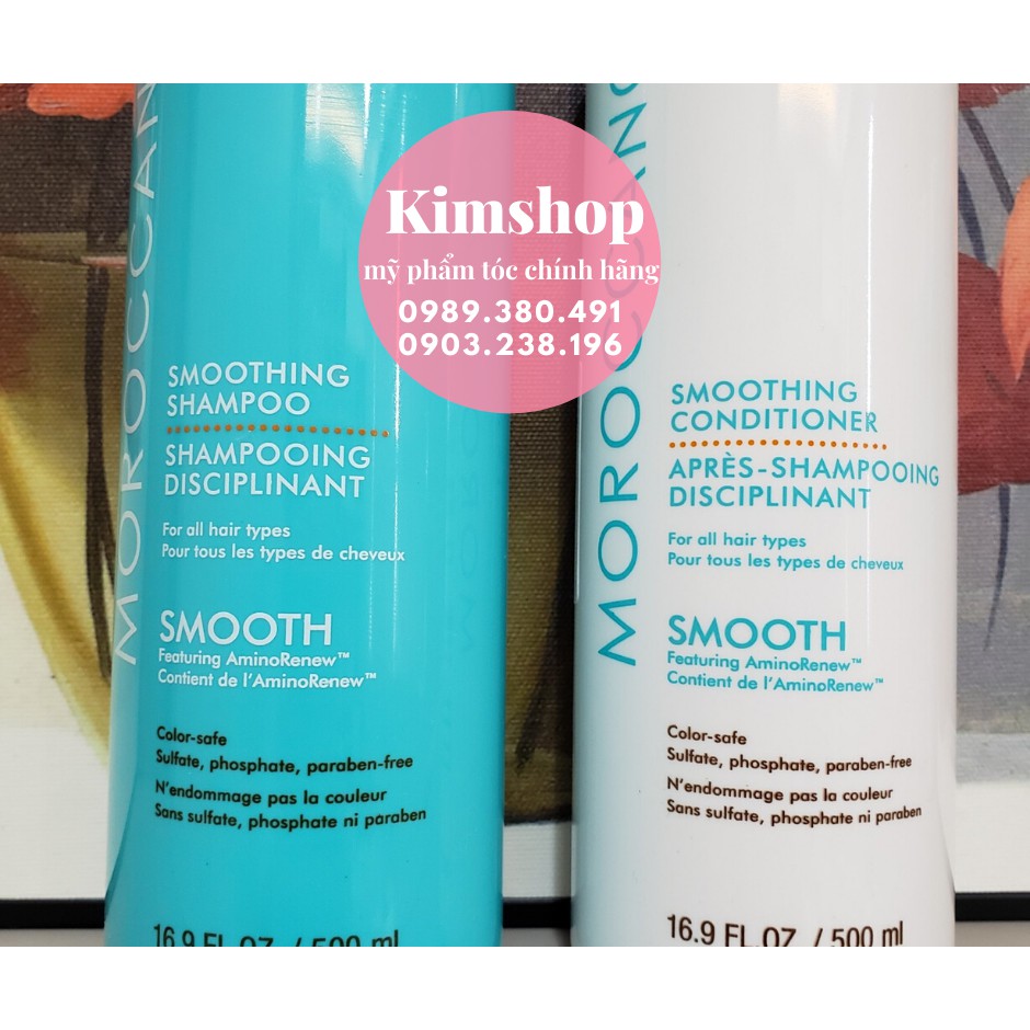 Dầu gội xả suôn mượt Smooth Moroccanoil 500ml