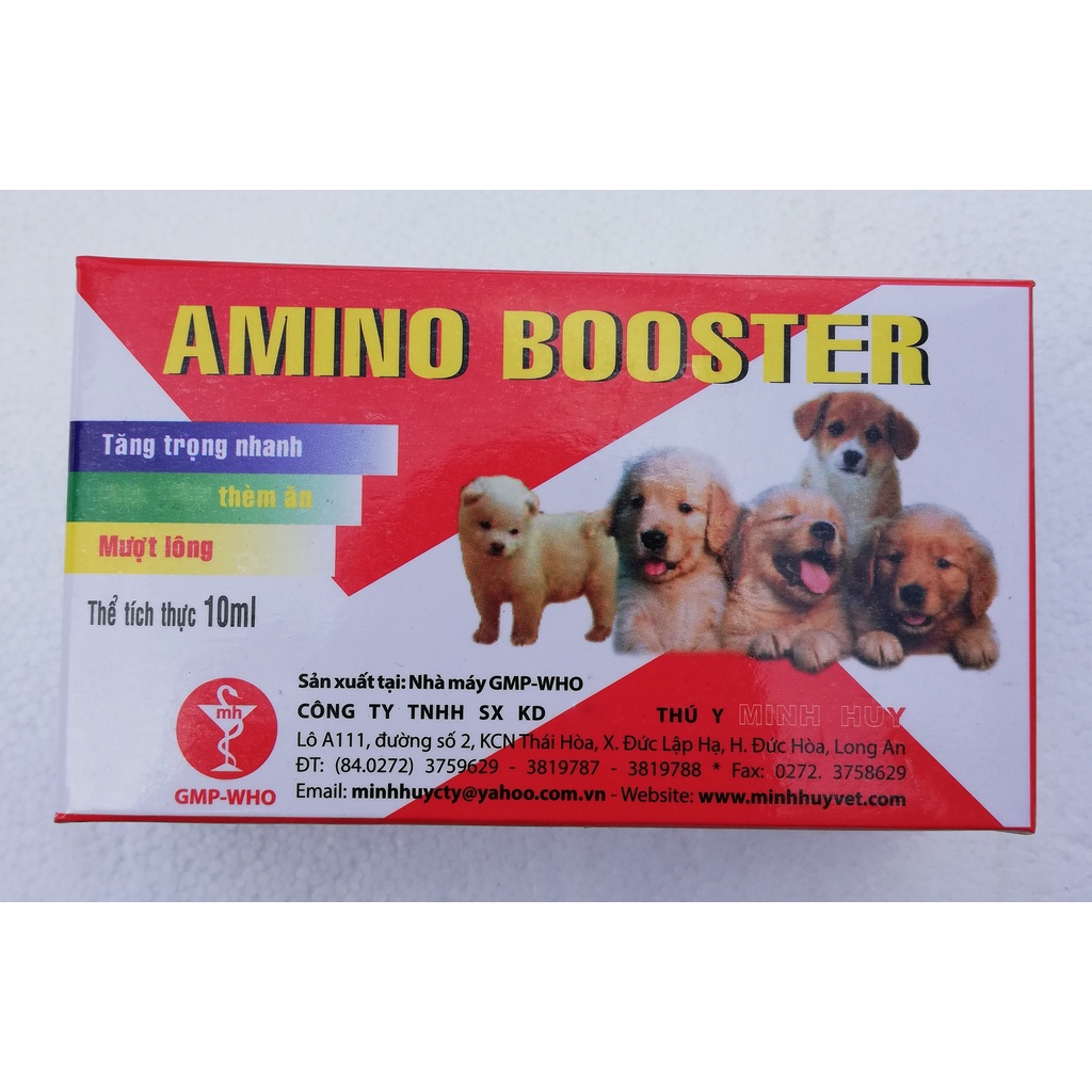 3 lọ 10ml Siêu vỗ béo chó, mèo Amino Booster