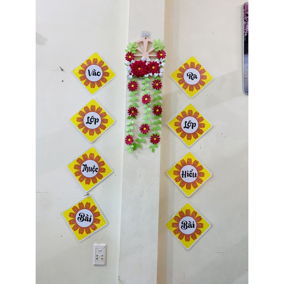 Câu khẩu hiệu trang trí lớp học - Câu 8 chữ