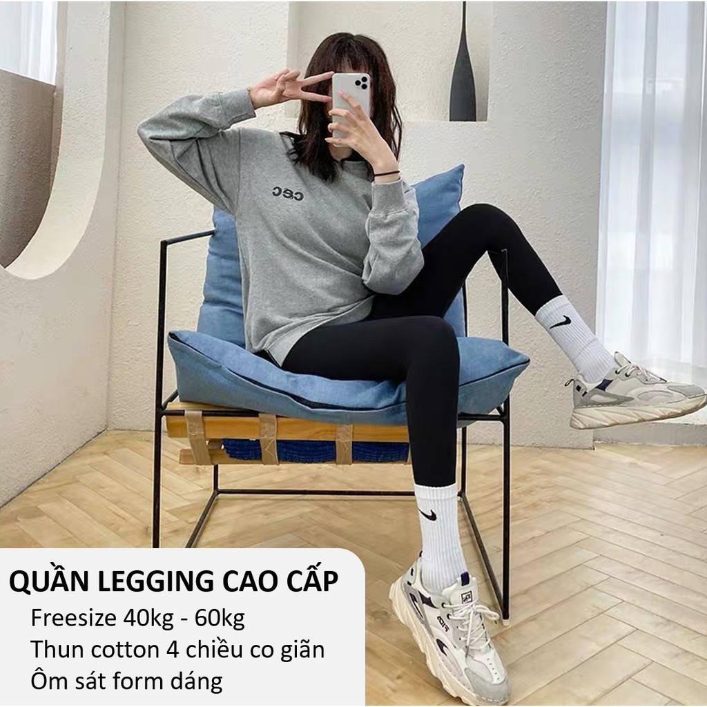 Quần legging dài nữ hffm có túi cạp cao nâng mông cotton dày dặn cao cấp DOVOHA HM02 | BigBuy360 - bigbuy360.vn