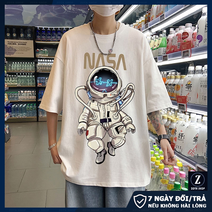 Áo thun nam tay lỡ ZOTA, áo phông unisex oversize NASA NTL1.11 | BigBuy360 - bigbuy360.vn