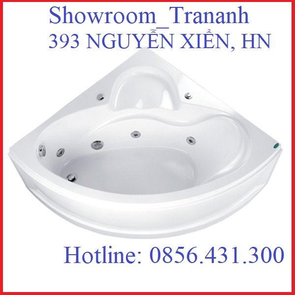 BỒN TẮM GÓC MASSAGE CAESAR MT5120, BỒN TẮM MÁT XA GÓC 122 X 122 X 58 CM, CHÂN INOX, CÓ YẾM.
