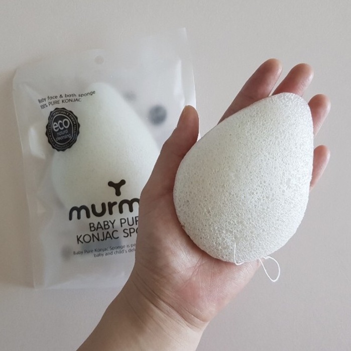 Bông rửa mặt/Bông tắm hữu cơ 𝐌𝐔𝐑𝐌𝐔𝐑 𝐊𝐎𝐑𝐄𝐀 - Murmur Organic - Hàn Quốc siêu mềm mại cho cả mẹ và bé