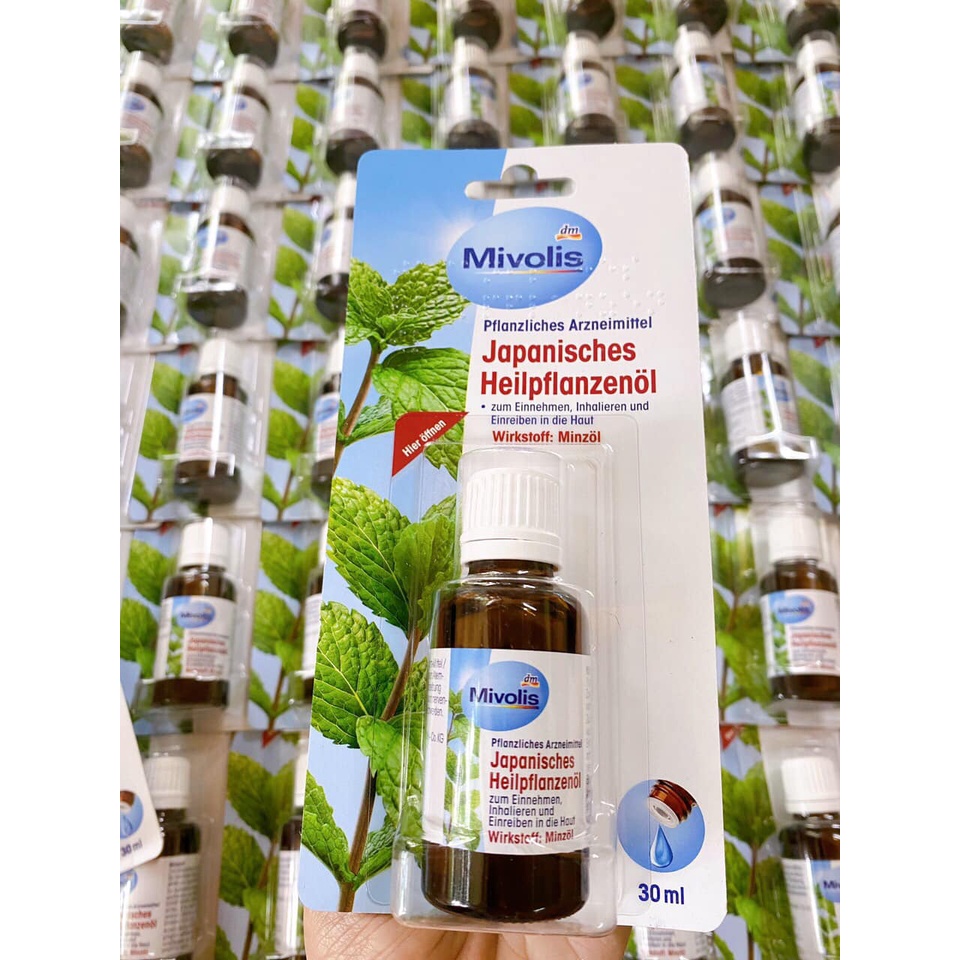 Dầu Thảo Dược Tinh Dầu Bạc Hà Japanisches Heilpflanzenöl Mivolis DM Đức 30Ml